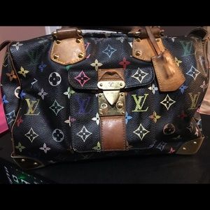 **Sold** Louis Vuitton Speedy 30 black multicolor